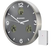 Bresser mytime io nx horloge murale radio pilotée avec mesure de temperature et