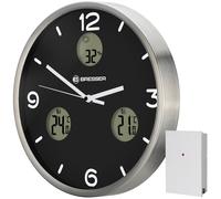 BRESSER MyTime Io NX Horloge murale radio pilotée avec Mesure de Temperature et
