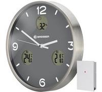 OPTUS MyTime Io NX Horloge murale radio pilotée avec Mesure de Temperature et Humidité - Diamètre 30 cm