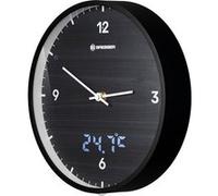 BRESSER MyTime LEDsec Horloge murale 24 cm avec affichage de la température schwarz G