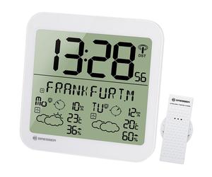 Bresser mytime meteotime lcd horloge murale blanche 4cast