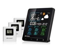 Bresser Station météo Quadro Individio NV sans fil, 3 capteurs