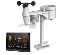 BRESSER Station météo connectée WiFi Comfort avec capteur professionnel 7-en-1 et écran couleur moderne