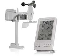 Bresser Station météo Prévisions météorologiques Station météo radio avec capteur extérieur Wetter Center 5-in-1, Blanc