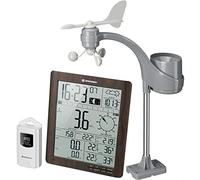 Bresser Station météo Radio avec capteur extérieur ClimaTemp XXL Effet Bois