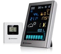 Bresser Station météo MeteoTemp TBV – Sans fil, écran vertical, prévision, temp. & humid.