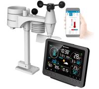 Bresser Station météo WiFi professionnelle 8-en-1 – Capteur extérieur 8-en-1, Écran 18,8 cm, WBGT