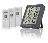 BRESSER Thermohygromètre Quadro - Thermohygromètre pour 4 points de mesure
