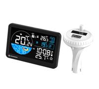 Bresser Thermomètre de Piscine Sans Fil avec Capteur Solaire et Alarme | Bresser Thermomètre de Piscine Sans Fil avec Capteur Solaire et Alarme