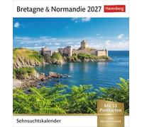 Bretagne & Normandie Sehnsuchtskalender 2027 - Wochenkalender mit 53 Postkarten: 53 Postkarten in einem Wochenkalender mit Urlaubsflair. ... Frankreich im Alltag. Auch zum Aufhängen
