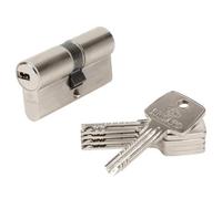 BRICARD Cylindre de sécurité débrayable Astral 11729 – 5 clés, laiton nickelé, 30 x 30 mm