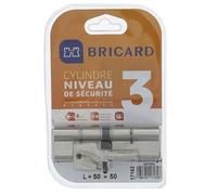 Bricard 17162 Cylindre débrayable Astral 2, 9 en Laiton Nickelé 10 Pistons, 2 entrées 50+50