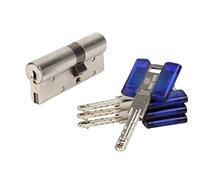 Bricard 17421 Cylindre de serrure double entrée Chifral S2 30+40 Nickelé