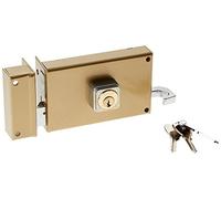 BRICARD Serrure en applique 1824 horizontale tirage 5 goupilles réversible 140x85 mm Doré gauche