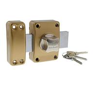 Bricard 1965 Verrou Alpha à bouton Cylindre 30 mm ø 22 mm Doré