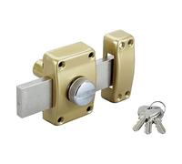 BRICARD Verrou Alpha 1968 à bouton Cylindre 45 mm Ø 22 mm Doré