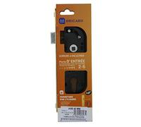 Bricard - 2643 Serrure pour porte d'entrée- norme NF- réversible- axe à 40- sans cylindre- Noir