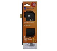 Bricard 2656 Serrure à encastrer axe 50 mm pour Porte de Chambre, Porte Intérieure ou de Service, Clés de sûreté 4 gorges, coloris Noir