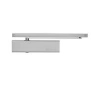Bricard 6451257 Ferme-porte technologie pignon crémaillère excentré, force 1 à 3 (jusqu’à 60kg), bras à glissière, Argent
