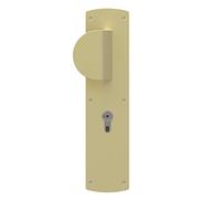 Bricard 66 66191 Demi-Ensemble extérieur palière à aileron pour Série 74 Standard, Coloris Champagne