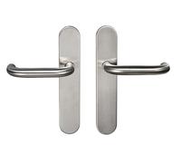 Bricard 666464 Ensemble poignées INOX sur Plaque Tempo Classic pour Porte intérieure sans ec de Cane)