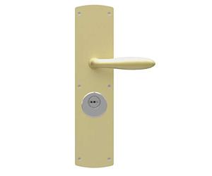 Bricard 66690 Demi-Ensemble pour Porte extérieure à béquille pour Série 74 Version A2P, Coloris Champagne
