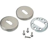 Bricard 667020 Paire de rosaces INOX Tempo Chambre, Porte intérieure