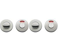 Bricard 667027 Paire de rosaces INOX Porte de Toilettes, condamnation avec Voyant (Lot de 2)