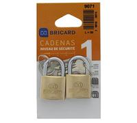 Bricard 9071 Jeu 2 Cadenas 30 mm s'entrouvrant