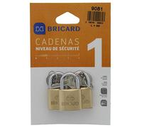 Bricard 9081 Jeu 3 Cadenas 30 mm s'entrouvrant