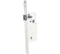 Bricard serrure a mortaiser bec de cane / coffre + tetiere blanc Blanc G