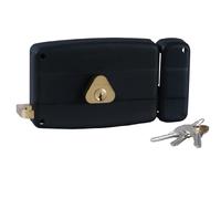 Bricard serrure en applique horizontale monopoint