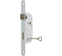 Serrure à encastrer porte de chambre Bricard axe 50 mm bout rond réversible