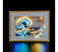 BrickBling Ensemble d'éclairage LED compatible avec Lego Hokusai, The Great Wave 31208 (pas de modèle), ensemble d'éclairage décoratif compatible avec Lego Hokusai, The Great Wave Creative Toy