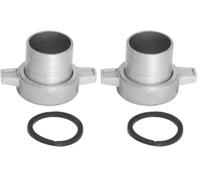 Bricoferr BFK260 Connecteur de tuyau de motopompe 2" Argent (Lot de 2)