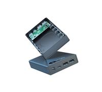 Bricolage 5X18650 BoîTier de Batterie Externe DéTachable Portable Batterie Charge BoîTe de Stockage Coque CX5 avec éClairage LED Sans Batterie