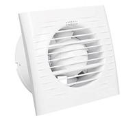 Bricoloco Extracteur salle bain Optima 15x15cm 14W type 100mm Extracteur rénovateur d'air salle de bain. Élimine condensation de vapeur et renouvelle l'air. Capacité d'extraction : 97 m3/h 35 dB.