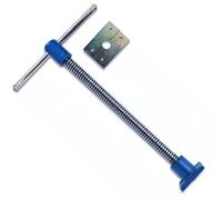 Bricoloco Vis de serrage pour établi de menuisier avec filetage trapézoïdal pour plus de force et de maintien. Tour d'établi avec platine et poignée (1, M24 x 400 mm)