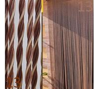 BricoShopping® Mod.C Rideau moustiquaire à Fils en PVC réglable pour Porte fenêtre extérieure, entrée Balcon Camping-Car à Fil Anti-Mouches ombrage, Fabriqué en Italie (150x250, 13 Marron)