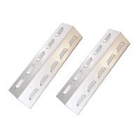 BricoShopping Paire de diffuseur de Chaleur pour Barbecue à gaz de Rechange en Acier Inoxydable 430 Grille pour brûleur, Rideau de Protection, Plaque pour Couverture de brûleurs (1598 x 2)