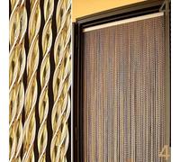 BricoShopping® Rideau Mosquière Mod.C à fils en PVC réglable Moustiquaire pour porte fenêtre extérieure entrée balcon camping-car fil anti-mouvement 15 couleurs Fabriqué en Italie (120 x 230, 4 jaune)