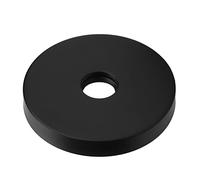 Bride de bras de douche, plaque de rosace universelle G1/2 de 3,5 pouces (Noire)