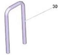 Bride de Fixation Sortie HP extérieur pour Nettoyeur Haute Pression Haute pression HobbyTech Compatible Karcher - 90395200 G