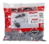Bride de nivellement Delta LS pour carreaux - Epaisseur 1 mm / 3-12 mm - Boite de 100 - RUBI - 2850 G