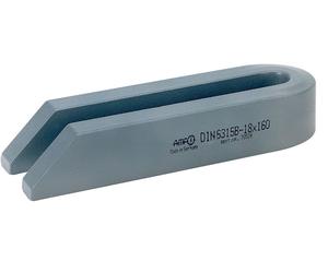 Bride de serrage à fourche DIN 6315B fendue l.22mm L.200mm p.vis de serrage M20,M22 AMF