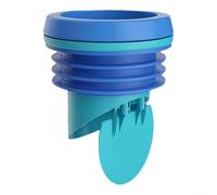 Bride de toilettes à haute colle pour tuyau de 110 mm | Empêche le refoulement des eaux usées, arrête les mauvais, s'adapte aux tuyaux de 110 mm, facile à installer, colle bleue