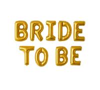 Bride to be Ballon en aluminium pour enterrement de vie de jeune fille | Ballon décoratif JGA | Décoration de mariage | Bride to be | Ballons dorés | Ballons dorés | Ballon en aluminium | Fête |