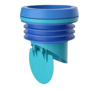 Brides de toilettes, bague d'étanchéité étanche pour bride de toilette sans odeur avec valve anti-refoulement pour drain de 110 mm (bleu)