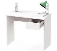 Briebe Bri-3541 Table d'ordinateur 1 tiroir 5x90x50cm Nova Blanc
