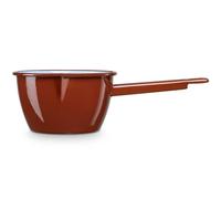 Casserole à Lait, Acier Emaillé 16cm, Bouilloire Poignée 1,7L Induction Vintage Terra